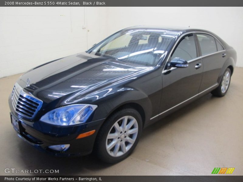 Black / Black 2008 Mercedes-Benz S 550 4Matic Sedan