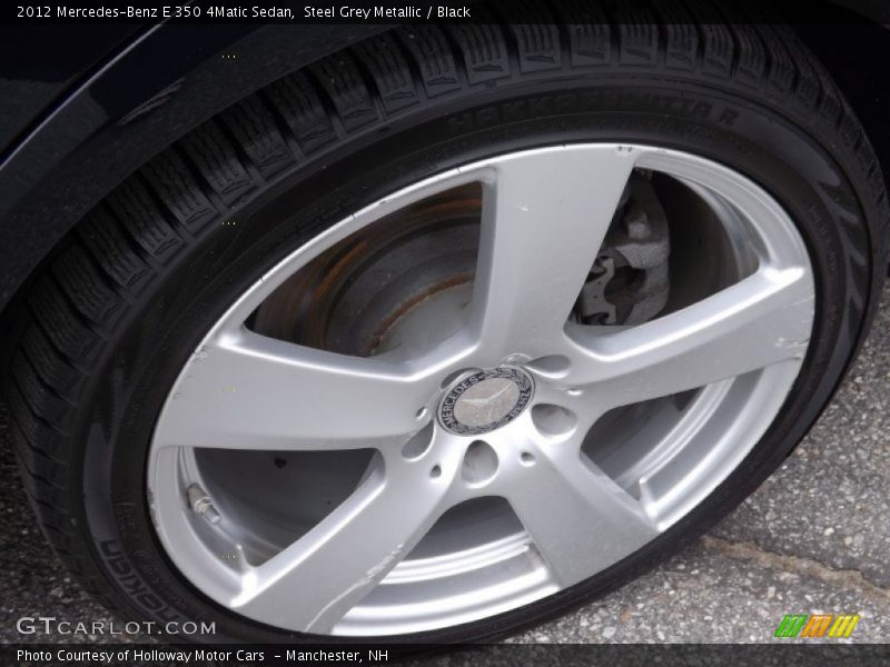 Steel Grey Metallic / Black 2012 Mercedes-Benz E 350 4Matic Sedan