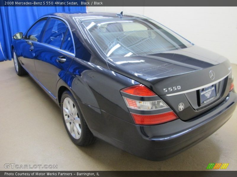Black / Black 2008 Mercedes-Benz S 550 4Matic Sedan