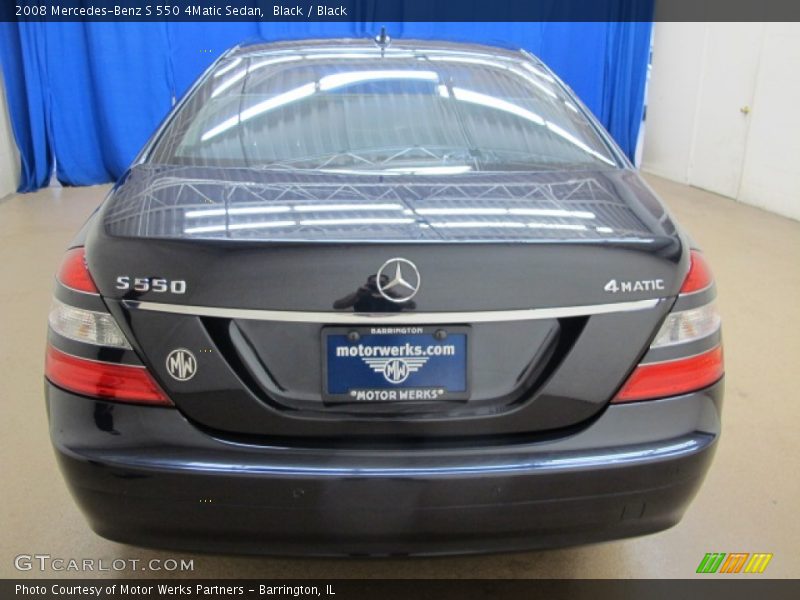 Black / Black 2008 Mercedes-Benz S 550 4Matic Sedan