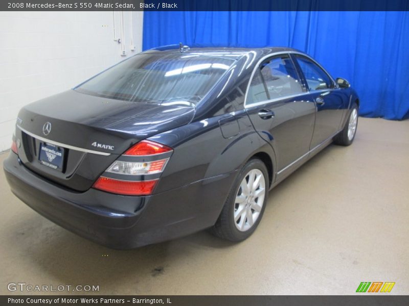 Black / Black 2008 Mercedes-Benz S 550 4Matic Sedan