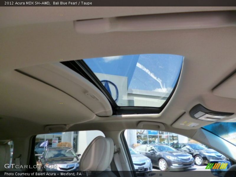 Bali Blue Pearl / Taupe 2012 Acura MDX SH-AWD