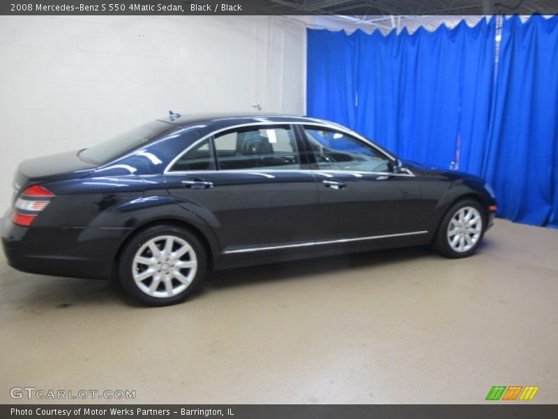 Black / Black 2008 Mercedes-Benz S 550 4Matic Sedan