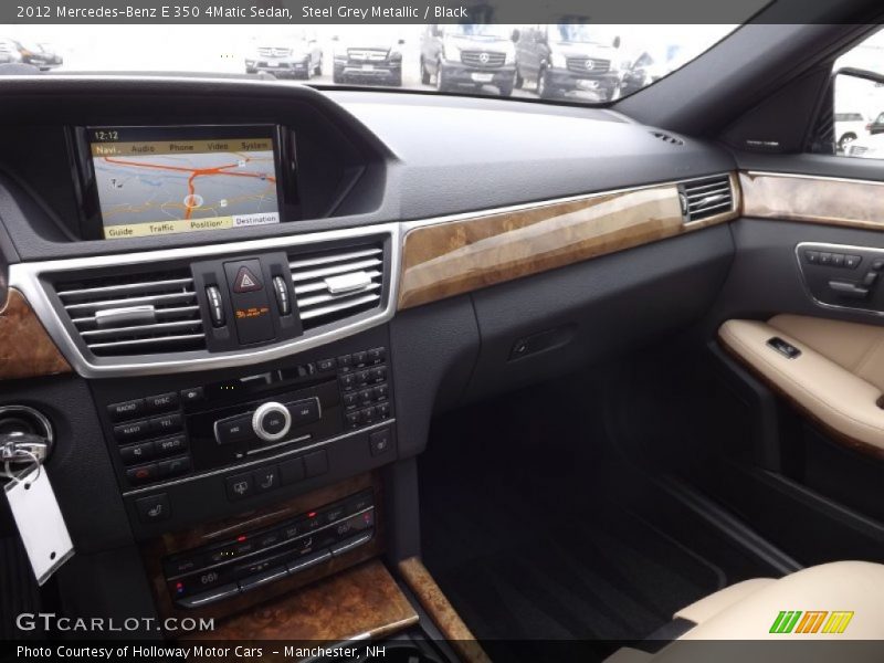 Steel Grey Metallic / Black 2012 Mercedes-Benz E 350 4Matic Sedan