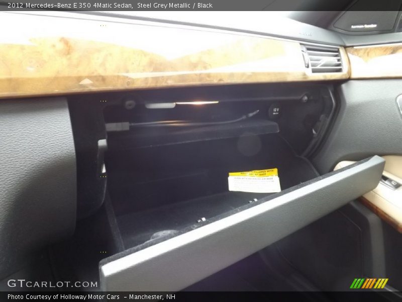 Steel Grey Metallic / Black 2012 Mercedes-Benz E 350 4Matic Sedan