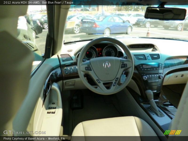 Bali Blue Pearl / Taupe 2012 Acura MDX SH-AWD