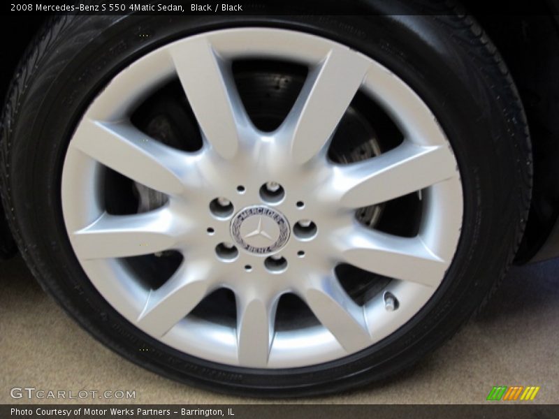 Black / Black 2008 Mercedes-Benz S 550 4Matic Sedan