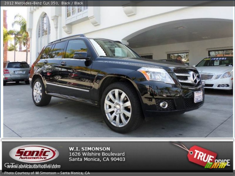 Black / Black 2012 Mercedes-Benz GLK 350