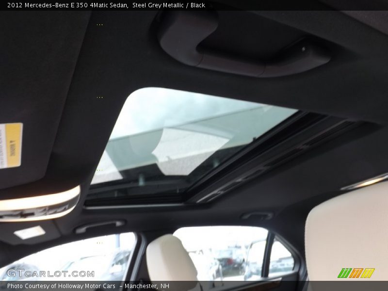 Steel Grey Metallic / Black 2012 Mercedes-Benz E 350 4Matic Sedan