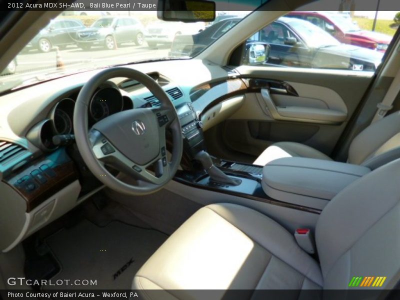 Bali Blue Pearl / Taupe 2012 Acura MDX SH-AWD