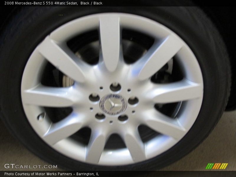 Black / Black 2008 Mercedes-Benz S 550 4Matic Sedan