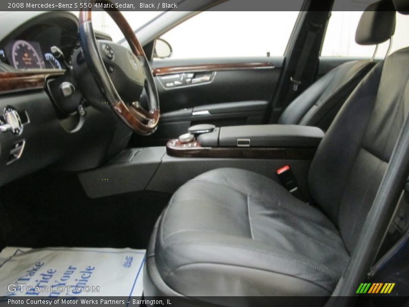 Black / Black 2008 Mercedes-Benz S 550 4Matic Sedan