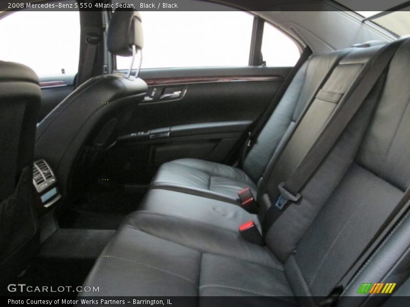 Black / Black 2008 Mercedes-Benz S 550 4Matic Sedan