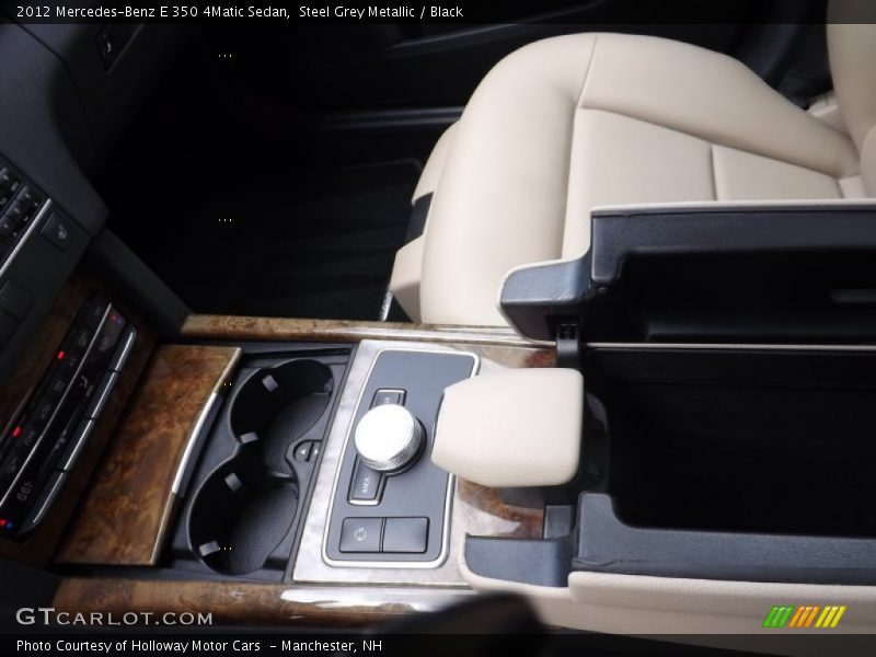 Steel Grey Metallic / Black 2012 Mercedes-Benz E 350 4Matic Sedan