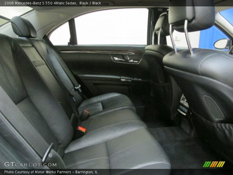 Black / Black 2008 Mercedes-Benz S 550 4Matic Sedan