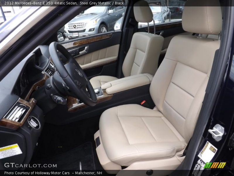 Steel Grey Metallic / Black 2012 Mercedes-Benz E 350 4Matic Sedan