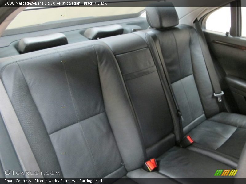 Black / Black 2008 Mercedes-Benz S 550 4Matic Sedan