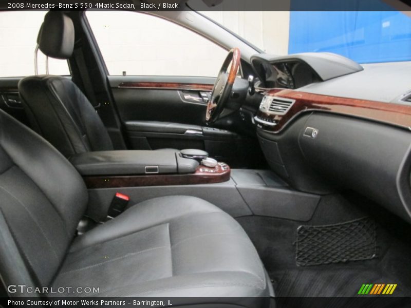 Black / Black 2008 Mercedes-Benz S 550 4Matic Sedan