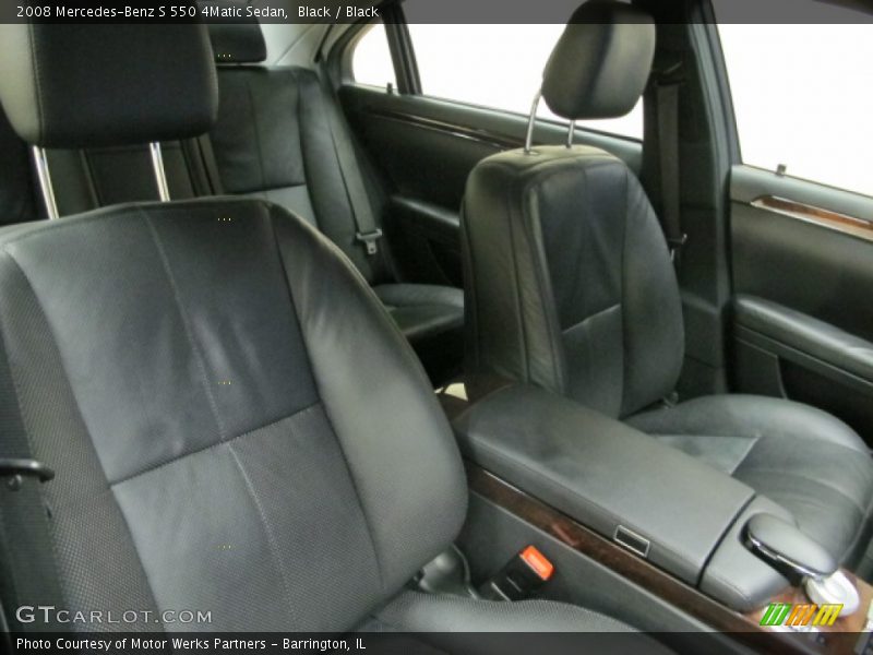 Black / Black 2008 Mercedes-Benz S 550 4Matic Sedan