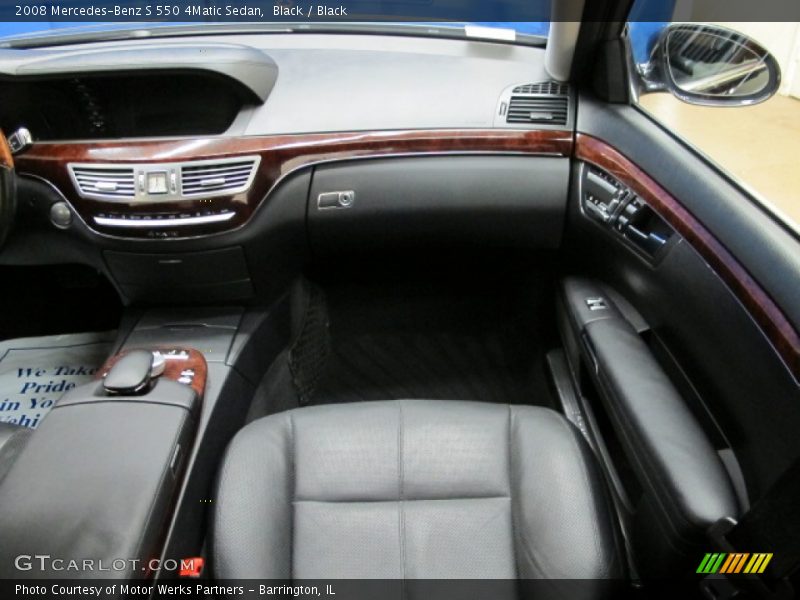 Black / Black 2008 Mercedes-Benz S 550 4Matic Sedan