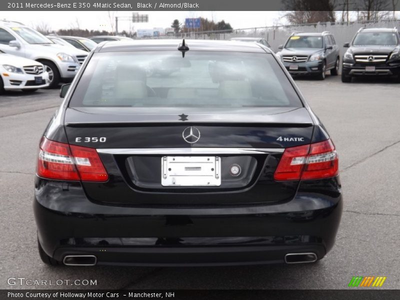 Black / Almond/Black 2011 Mercedes-Benz E 350 4Matic Sedan