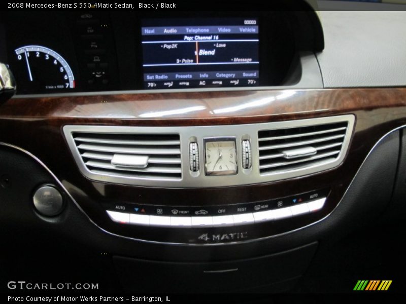 Black / Black 2008 Mercedes-Benz S 550 4Matic Sedan