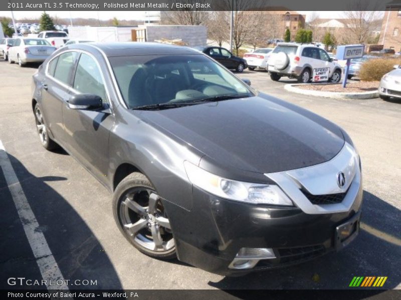 Polished Metal Metallic / Ebony Black 2011 Acura TL 3.5 Technology