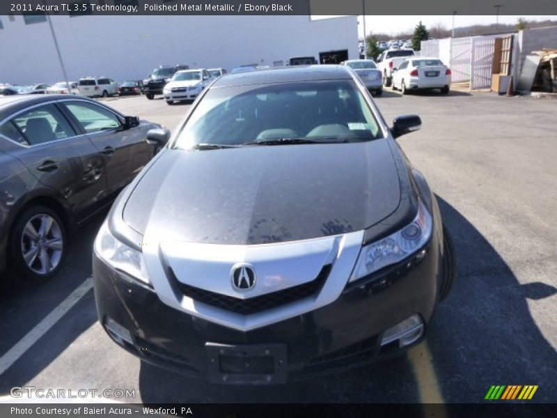 Polished Metal Metallic / Ebony Black 2011 Acura TL 3.5 Technology