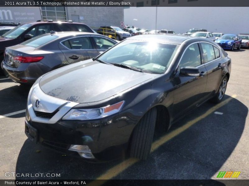 Polished Metal Metallic / Ebony Black 2011 Acura TL 3.5 Technology