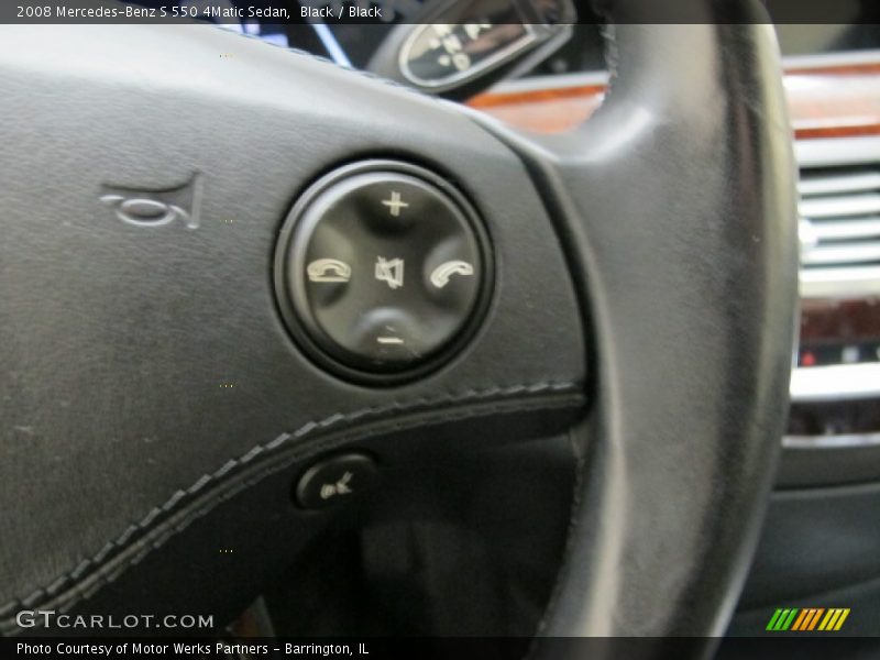 Black / Black 2008 Mercedes-Benz S 550 4Matic Sedan
