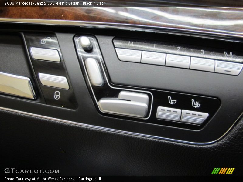 Black / Black 2008 Mercedes-Benz S 550 4Matic Sedan