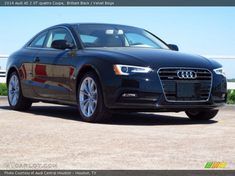 Brilliant Black / Velvet Beige 2014 Audi A5 2.0T quattro Coupe