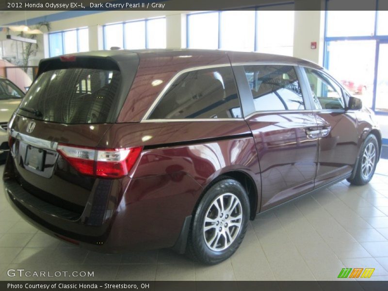 Dark Cherry Pearl II / Gray 2012 Honda Odyssey EX-L
