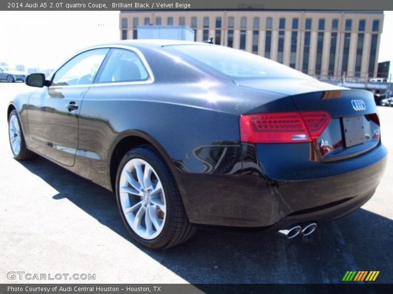 Brilliant Black / Velvet Beige 2014 Audi A5 2.0T quattro Coupe