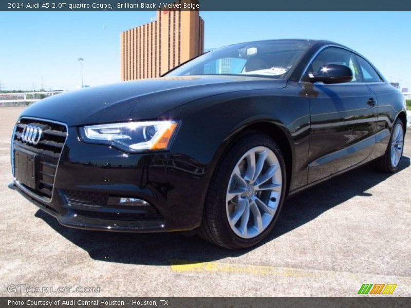 Brilliant Black / Velvet Beige 2014 Audi A5 2.0T quattro Coupe