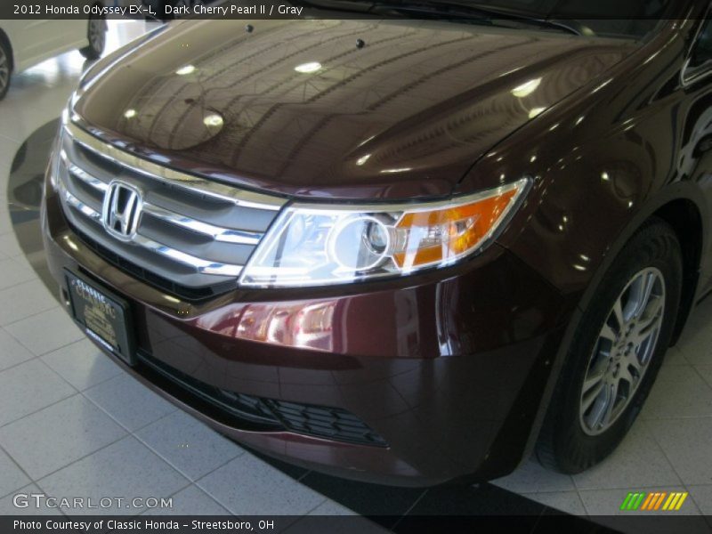 Dark Cherry Pearl II / Gray 2012 Honda Odyssey EX-L