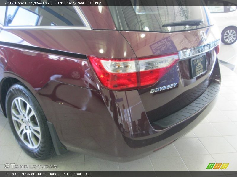 Dark Cherry Pearl II / Gray 2012 Honda Odyssey EX-L