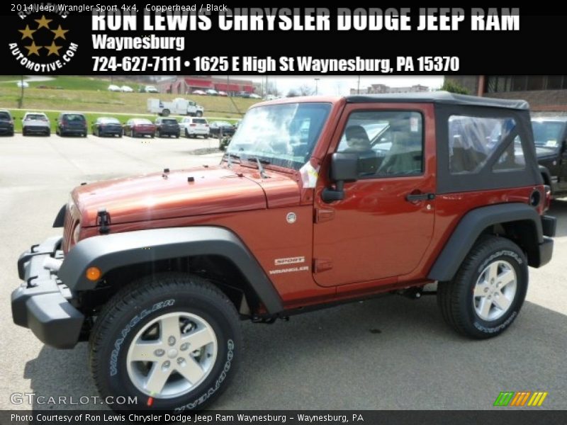 Copperhead / Black 2014 Jeep Wrangler Sport 4x4