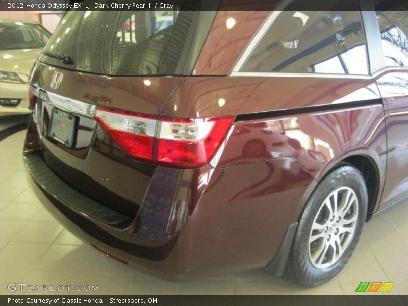 Dark Cherry Pearl II / Gray 2012 Honda Odyssey EX-L