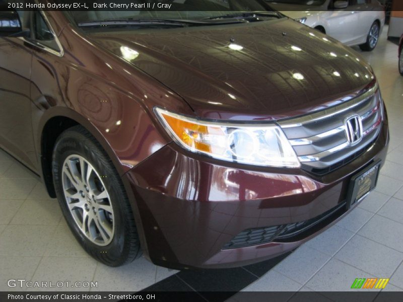 Dark Cherry Pearl II / Gray 2012 Honda Odyssey EX-L
