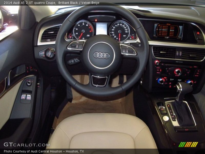 Brilliant Black / Velvet Beige 2014 Audi A5 2.0T quattro Coupe