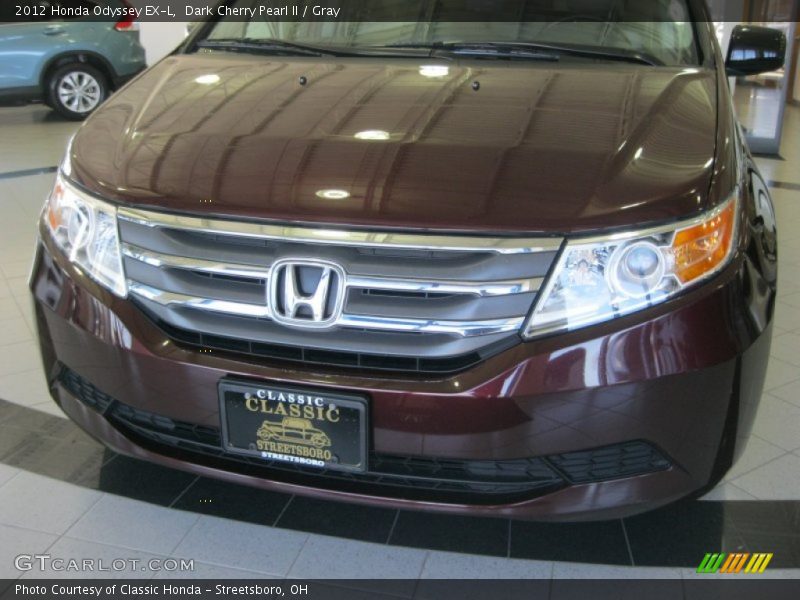 Dark Cherry Pearl II / Gray 2012 Honda Odyssey EX-L
