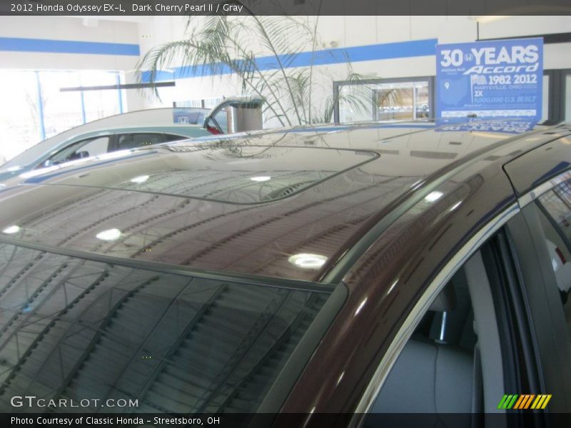 Dark Cherry Pearl II / Gray 2012 Honda Odyssey EX-L