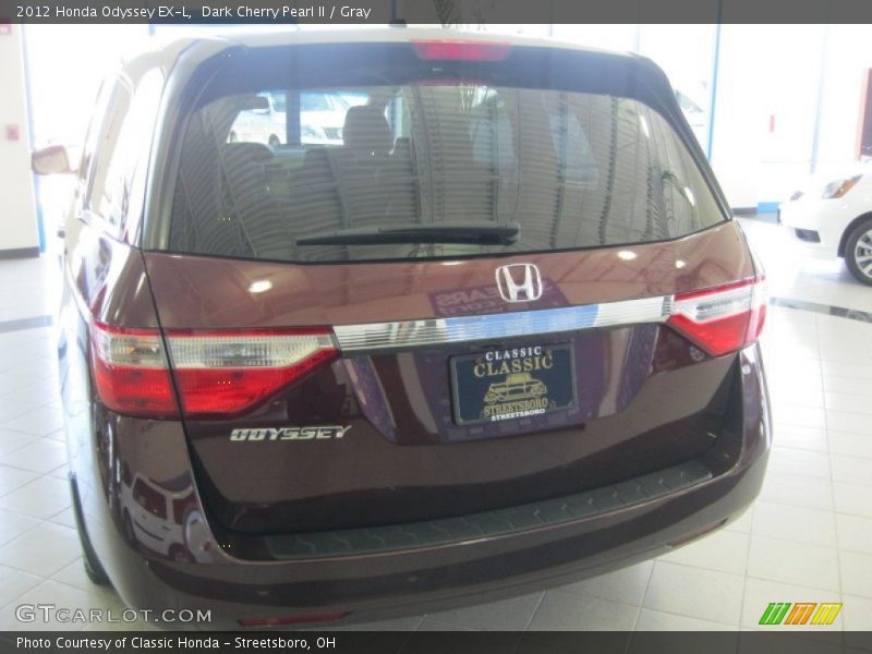 Dark Cherry Pearl II / Gray 2012 Honda Odyssey EX-L