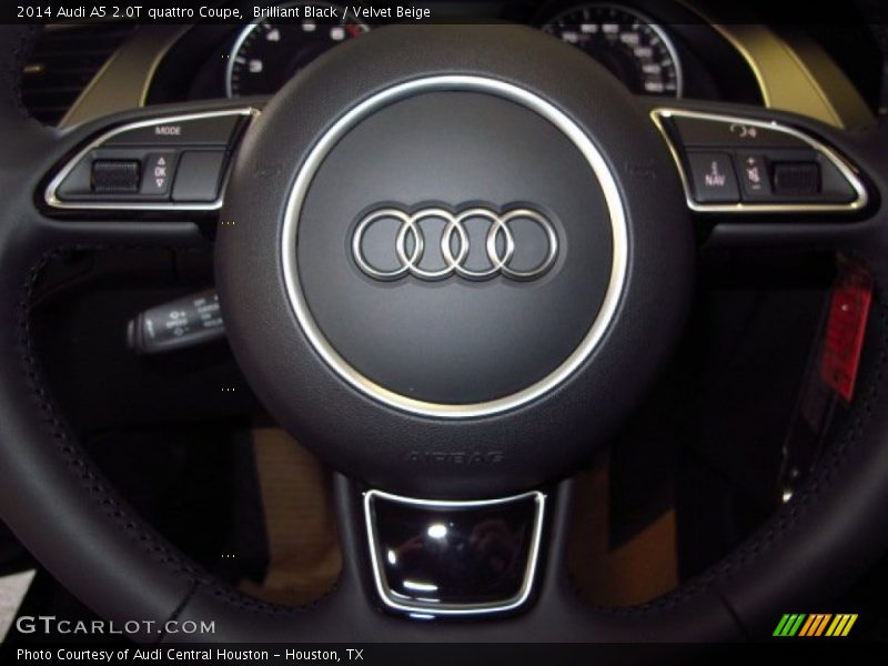 Brilliant Black / Velvet Beige 2014 Audi A5 2.0T quattro Coupe