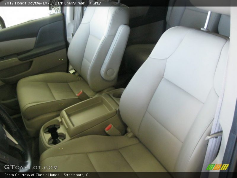 Dark Cherry Pearl II / Gray 2012 Honda Odyssey EX-L