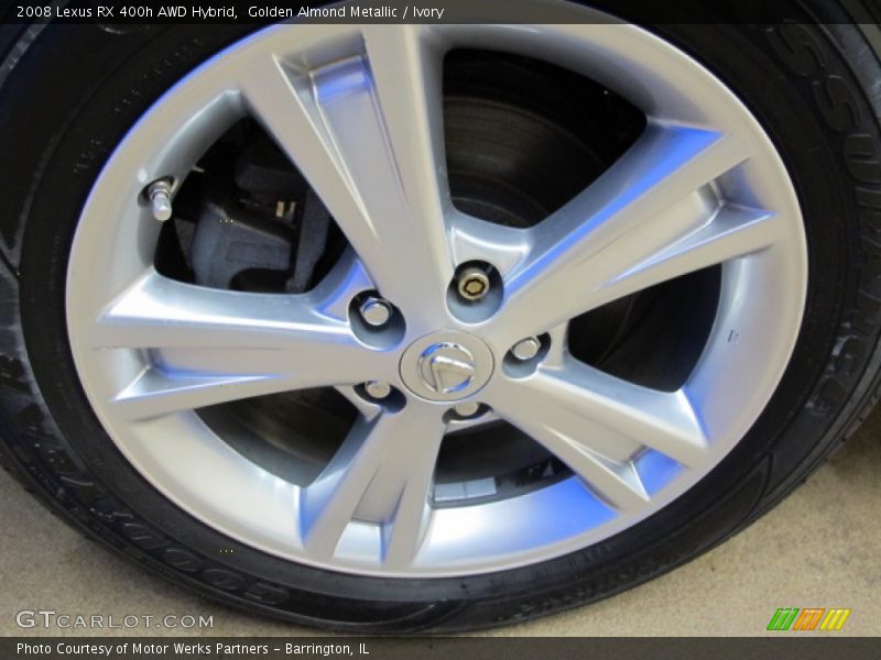 Golden Almond Metallic / Ivory 2008 Lexus RX 400h AWD Hybrid