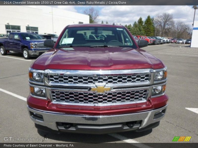 Deep Ruby Metallic / Cocoa/Dune 2014 Chevrolet Silverado 1500 LT Crew Cab 4x4