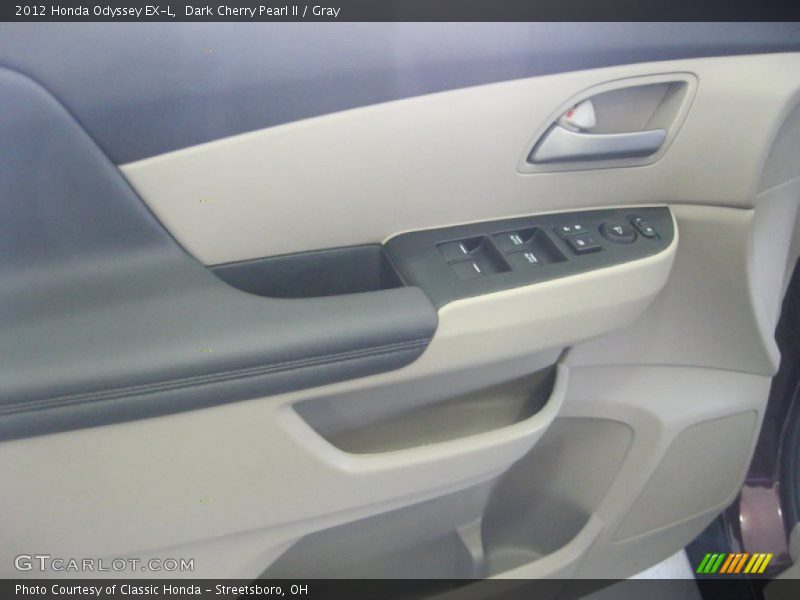 Dark Cherry Pearl II / Gray 2012 Honda Odyssey EX-L