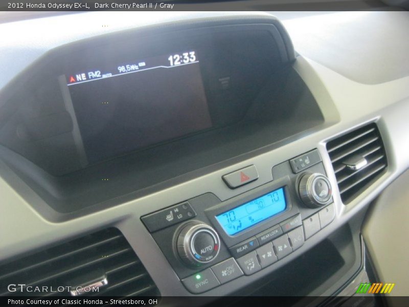 Dark Cherry Pearl II / Gray 2012 Honda Odyssey EX-L